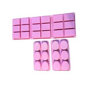 Set of Oval and Rectangle Soap Molds